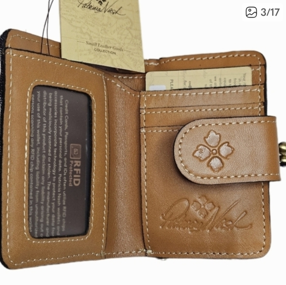 Patricia Nash Denim Iberia Wallet NWT - Picture 2 of 9